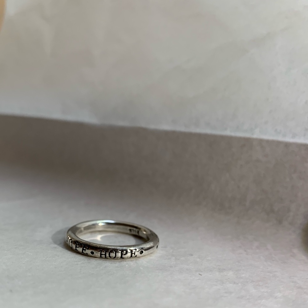 Bob Siemon ‘HOPE’ Sterling Silver Ring